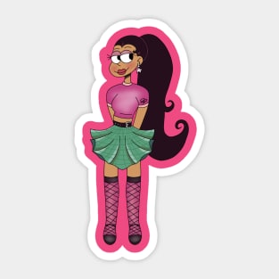 Raspberry Sorbet Girl Sticker